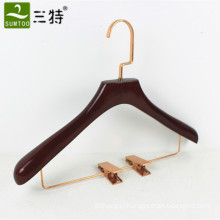 garment usage clothing type lotus wood hanger with clips